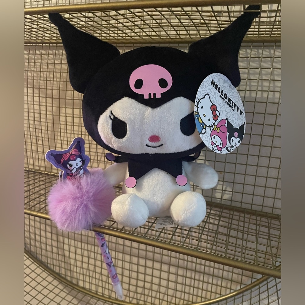 Sanrio KUROMI Plush & Fuzzy Pen